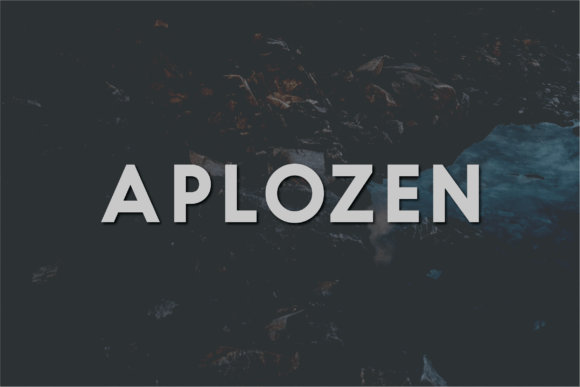 Aplozen: A Modern Sans Serif Font for Campaign Creativity