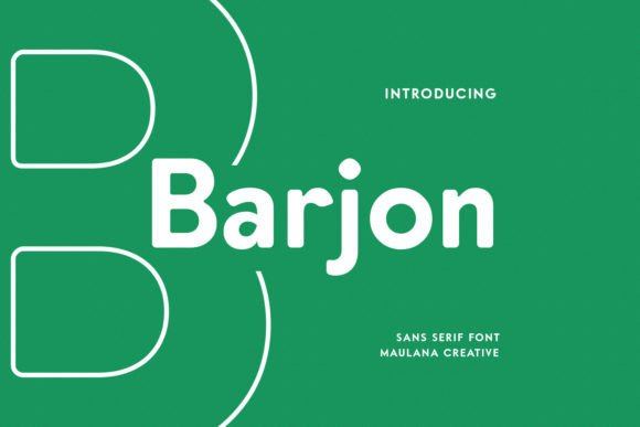 Barjon: A Modern Sans Serif Font for Editorial Design