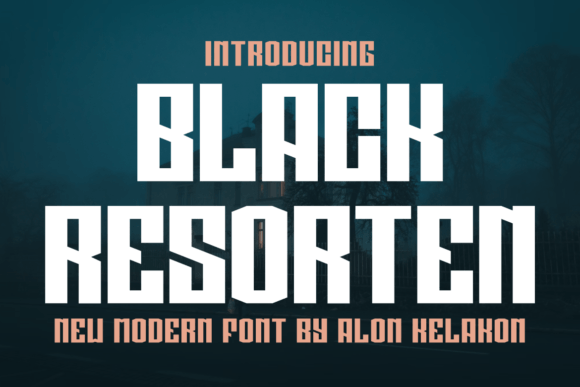 Black Resorten: A Modern Sans Serif Font for Bold Branding