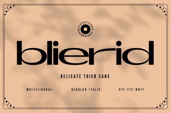 Blierid: A Chic Sans Serif Font for Handmade Creations