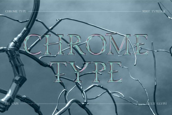 Chrome Type: A Designer's Take on a Bold Serif Font