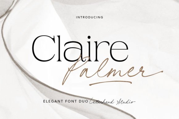 Claire Palmer Font for Editorial Design