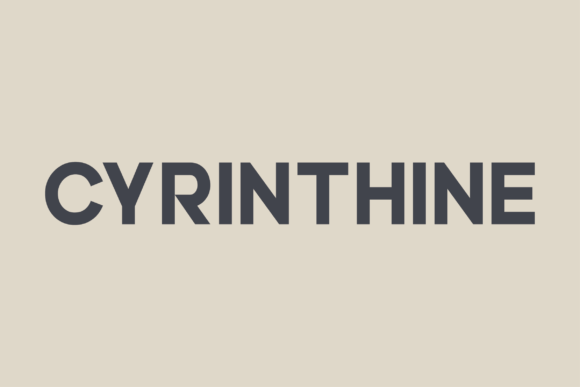 Cyrinthine: A Modern Sans Serif Font for Creative Branding