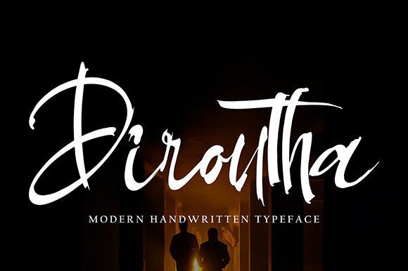 Diroutha: A Handwritten Font for Modern Editorial Design