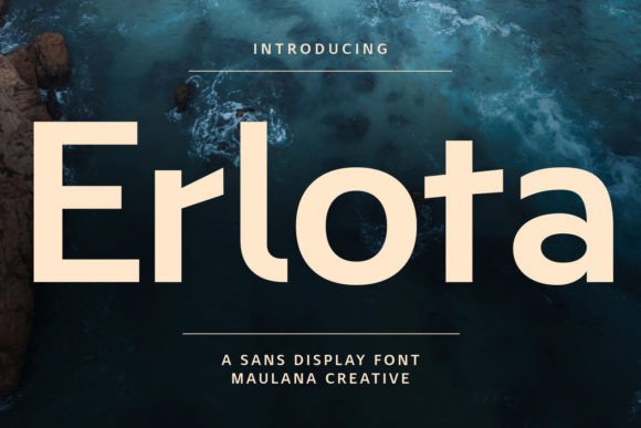 Erlota: A Modern Sans Serif Font for Digital Creativity