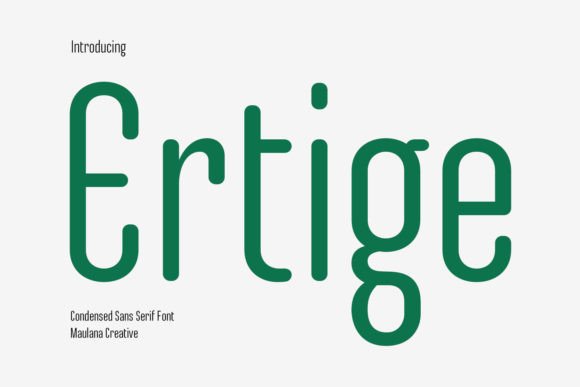 Ertige: A Modern Sans Serif Font for Digital Branding