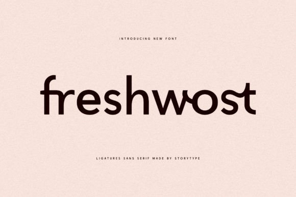 Freshwost: A Modern Serif Font for Digital Branding