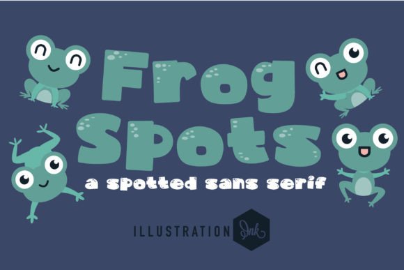 Frog Spots: A Playful Sans Serif Font for Branding