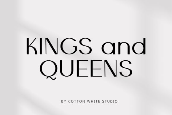 Kings and Queens Font for Handmade Creations