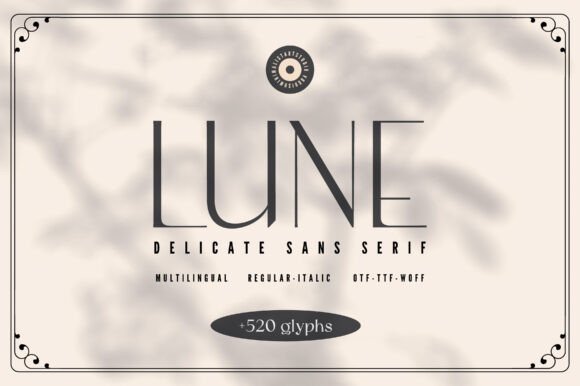Lune Sans Serif Font for Polished Branding