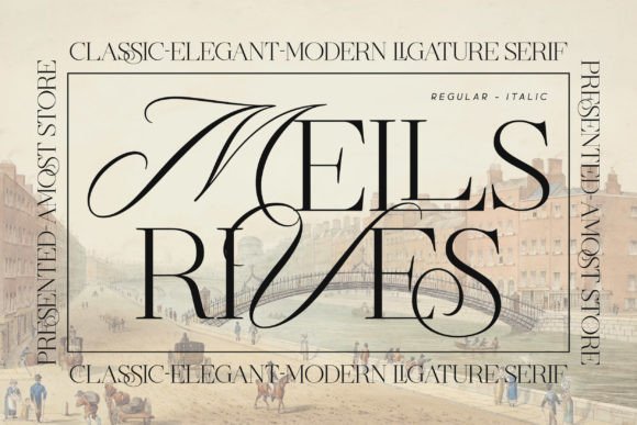Mells Rives Serif Font for Editorial Design