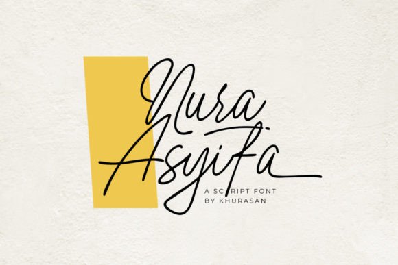 Nura Asyifa: A Modern Script Font for Web Design