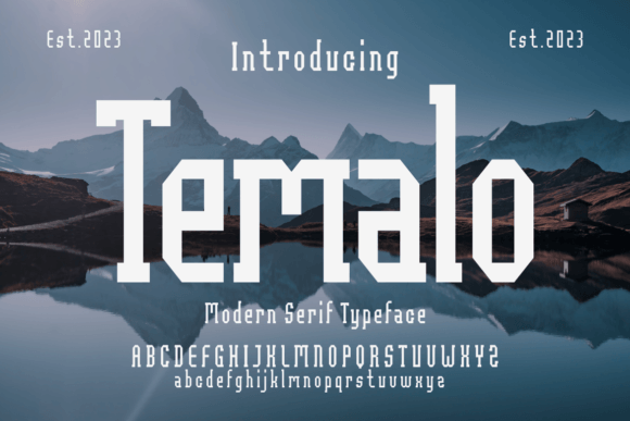 Temalo Serif Font for Bold Branding and Visual Impact